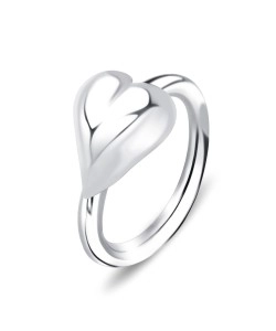 Solid Heart Belly Piercing Closure Ring DCRT-13b