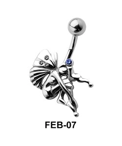 Seated Fairy Shaped Belly Piercing FEB-07