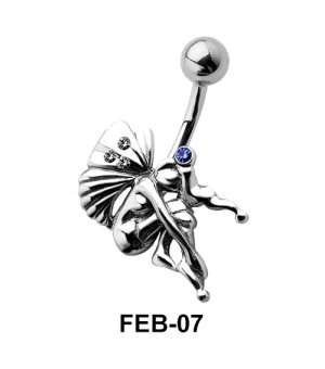 Seated Fairy Shaped Belly Piercing FEB-07