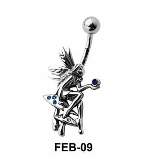 Stone Studded Fairy Belly Piercing FEB-09