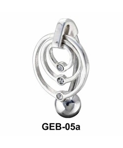 Concentric Circles Belly Rings GEB-05a