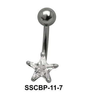 Star Patterned belly CZ Crystal SSCBP-11