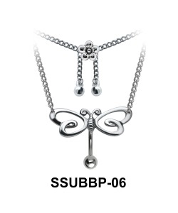 Butterfly with Flower Shaped SSUBBP-06