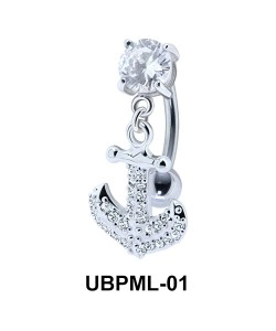 Sparkling Anchor Shaped Underwater Belly UBPML-01