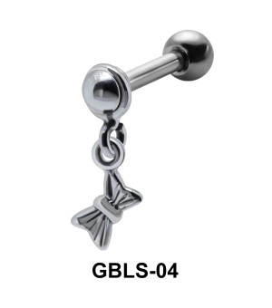 Hanging Bow external Ear Piercing GBLS-04