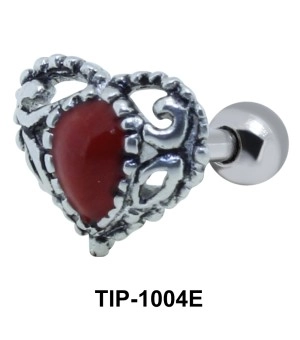 Heart Shaped Helix Ear Piercing TIP-1004E