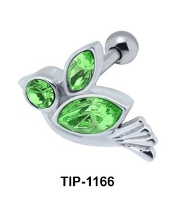 Stone Set Bird Helix Ear Piercing TIP-1166 