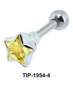 Golden Diamond and Star CZ TIP-1954-4