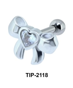Ribbon Heart Helix Ear TIP-2118