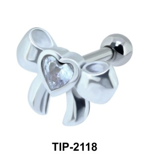 Ribbon Heart Helix Ear TIP-2118