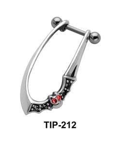 Bat Dangler Upper Ear Cartilage Shields TIP-212