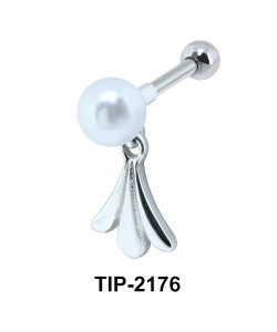 Pearl n Leaves Helix Ear Piercing TIP-2176