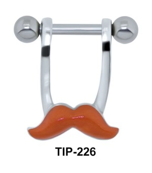 Mustache Shaped Helix Mini Shields TIP-226E