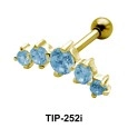 Cute Helix Ear Piercing Both Side Screw TIP-252i
