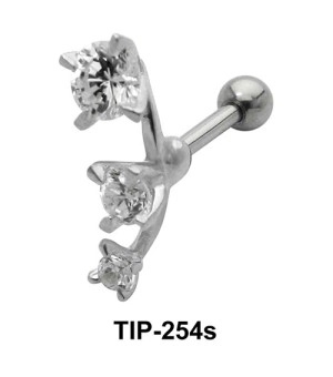 Trident Stone Helix Ear Piercing TIP-254s