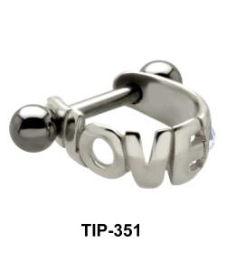 Love Dangler Upper Ear Cartilage Mini Shields TIP-351