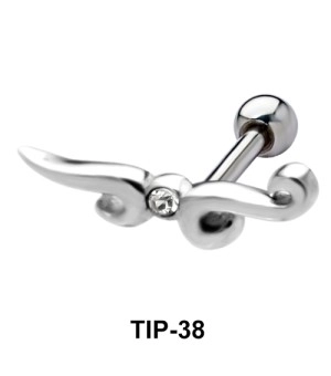 Stone Set Nice Design Helix Piercing TIP-38