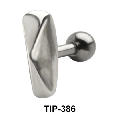 Longish Pyramid Helix Ear Piercing TIP-386
