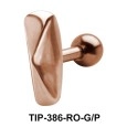 Longish Pyramid Helix Ear Piercing TIP-386