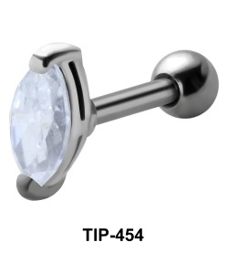 Marquise Stone Set Helix TIP-454