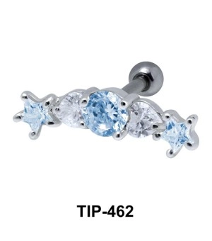 Multiple Stones Set Helix TIP-462