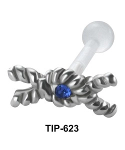 Oval With Cross Shaped PTFE Internal Barbells TIP-623