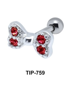 Bow Helix Ear Piercing TIP-759