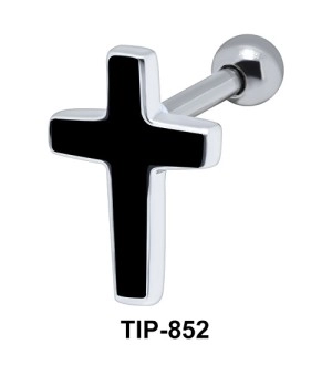 Enamel Cross Helix Ear Piercing TIP-852