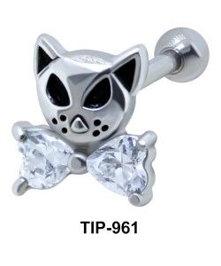 Fancy Cat Helix Ear Piercing TIP-961