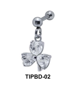 Crystal Stone Dangling Upper Ear Piercing TIPBD-02