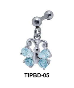 Butterfly Shaped Upper Ear Dangling Charms TIPBD-05 