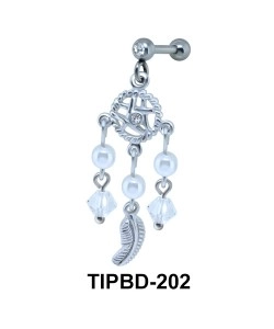 Dream Catcher Studded with Pearls Upper Ear Dangling Charms TIPBD-202