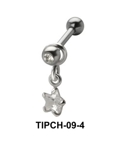 Star Stone Dangling Upper Ear Charms TIPCH-09-4