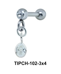 Helix Ear Piercing Bezel Gems TIPCH-102