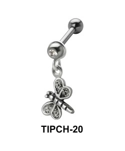 Stone Set Butterfly Shaped Upper ear Charms TIPCH-20