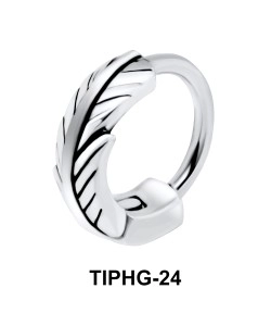 Feather Shaped Upper Ear Design Rings TIPHG-24