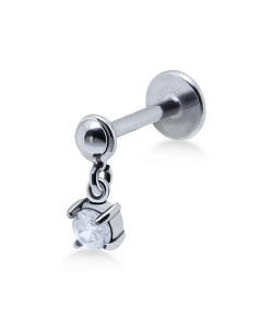 Round CZ External Dangling Ear Piercing GBLS-06