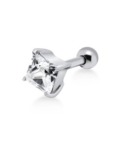 Square Stone Helix Ear Piercing TIP-153