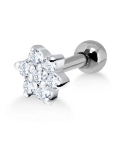 Beautiful Flower Helix Ear Piercing TIP-2412b