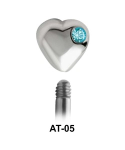 Heart Shaped 1.2 Piercing Attachment AT-05