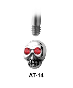 Skull Shaped 1.2 Attachments Face Piercing AT-14