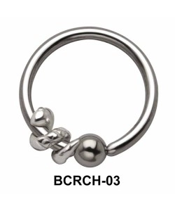 Snake Closure Rings Charms BCRCH-03