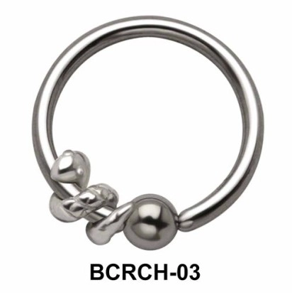 Snake Closure Rings Charms BCRCH-03