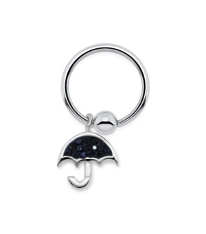 Umbrella Ferido Crystal Closure Rings Charms BCRCH-49 (wait picture)