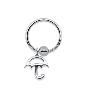 Umbrella Shape Closure Rings Charms BCRCH-50 (wait picture)