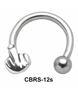 Fuck Sign Circular Barbells SSCBS-12s