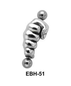 Folded Fingers Eyebrow Piercing EBH-51