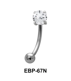 Round CZ Eyebrow Piercing EBP-67