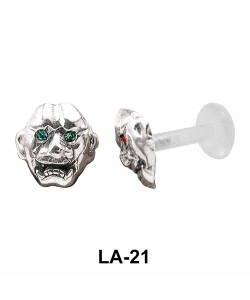 Laughing Face Shaped Labrets Push-in LA-21
