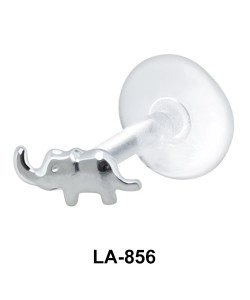 Elephant Shaped Silver Labret LA-856